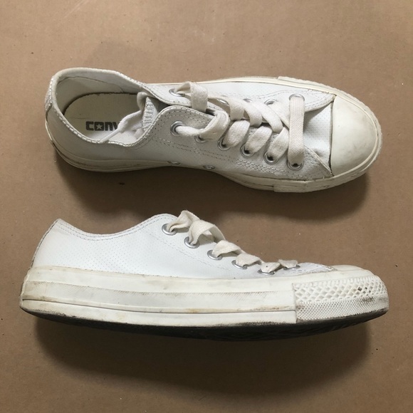 White Converse Sneakers - Picture 2 of 8